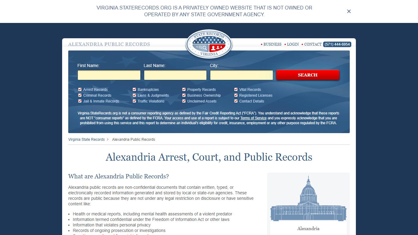 Alexandria Arrest and Public Records | Virginia ...